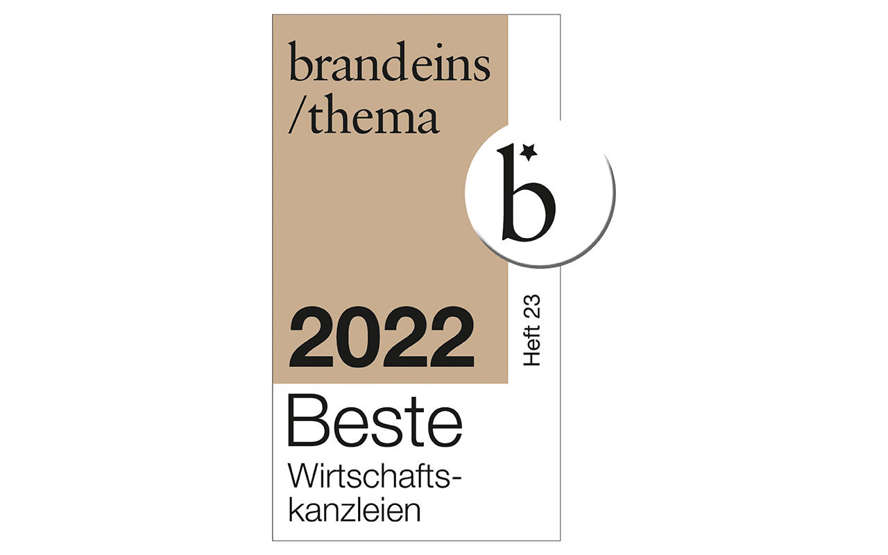 Brand Eins: Schiebe Und Collegen Als Eine Der Besten Wirtschaftskanzleien 2022 Ausgezeichnet